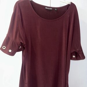 Elegant Burgundy Women's Top